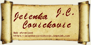 Jelenka Čovičković vizit kartica